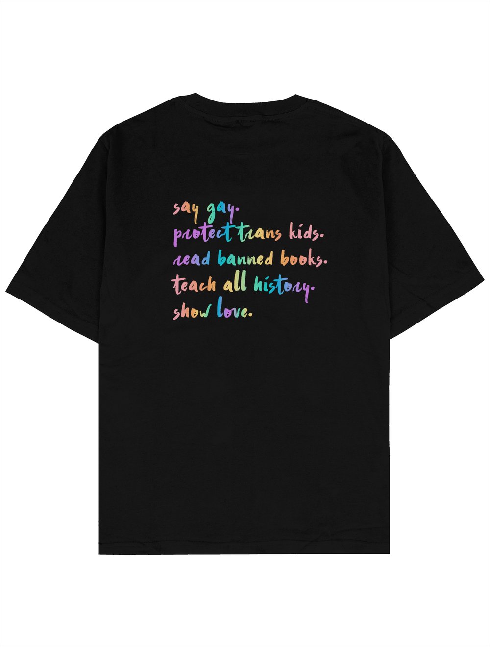 say gay front&back Oversize TShirt byJaffar