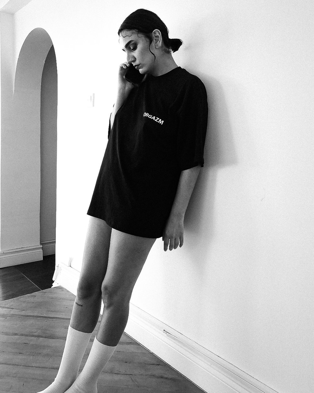 Orgazm Merch Oversize TShirt Göğüs Baskılı II