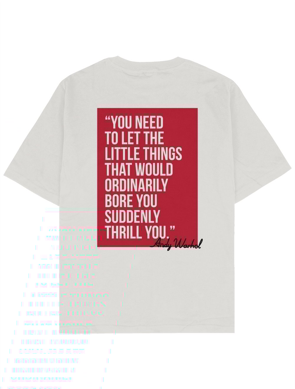 Andy Quote Oversize TShirt byJaffar