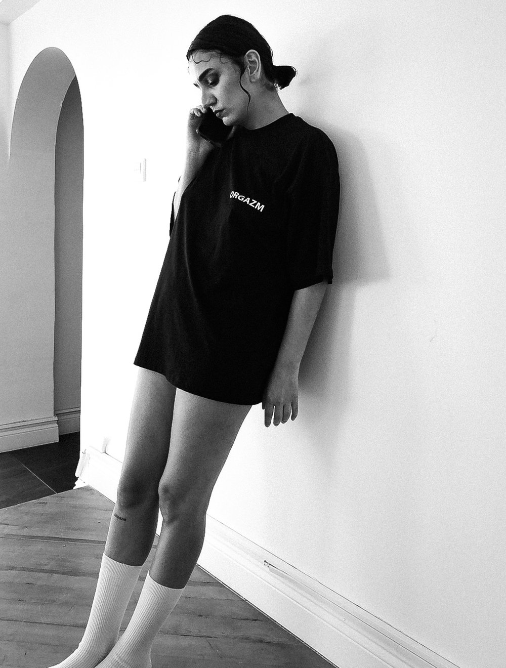 Orgazm Merch Oversize TShirt Göğüs Baskılı I