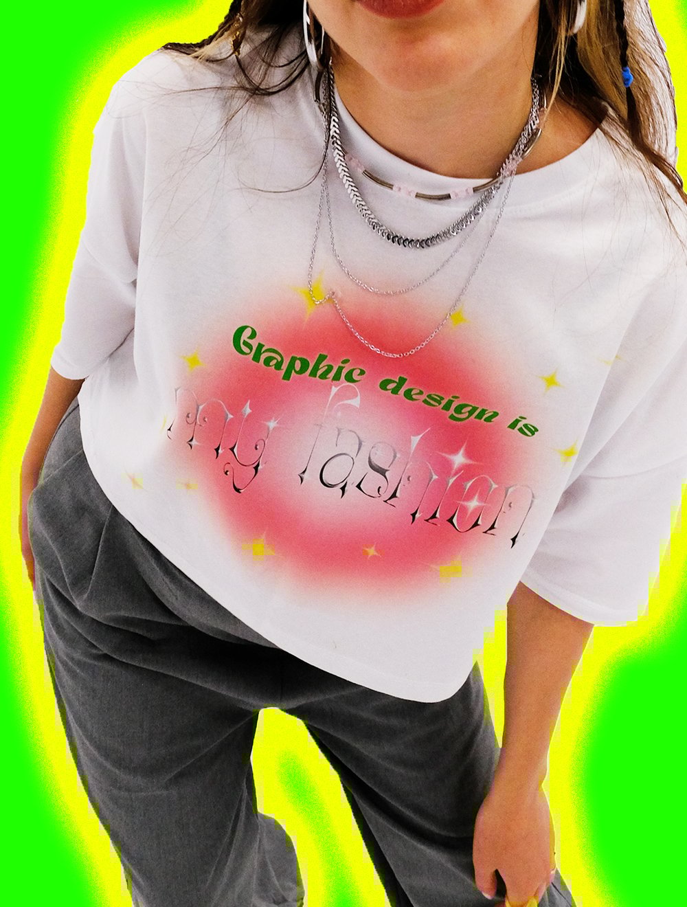 Graphic design is my fashion /// Crop Top