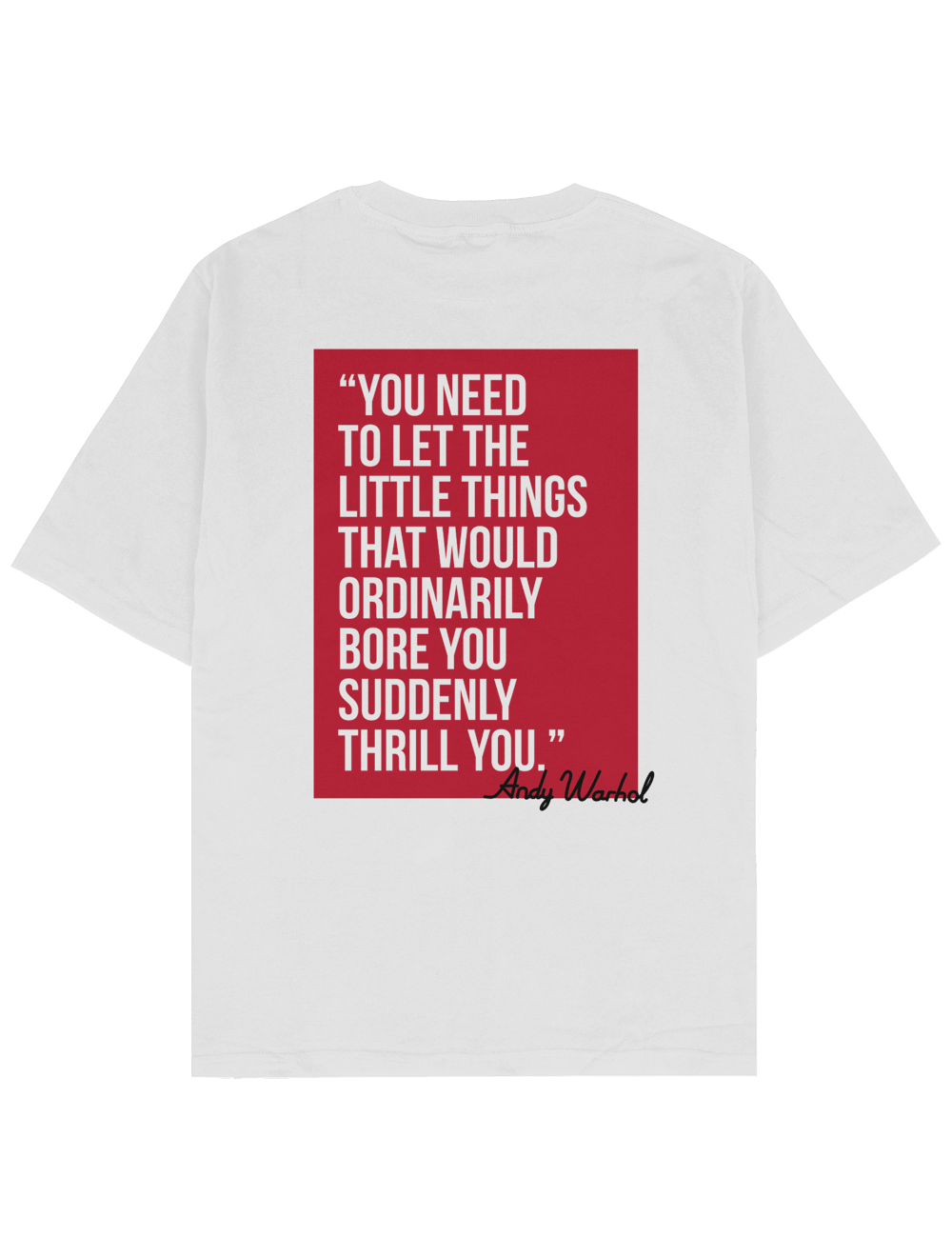 Andy Quote Oversize TShirt byJaffar