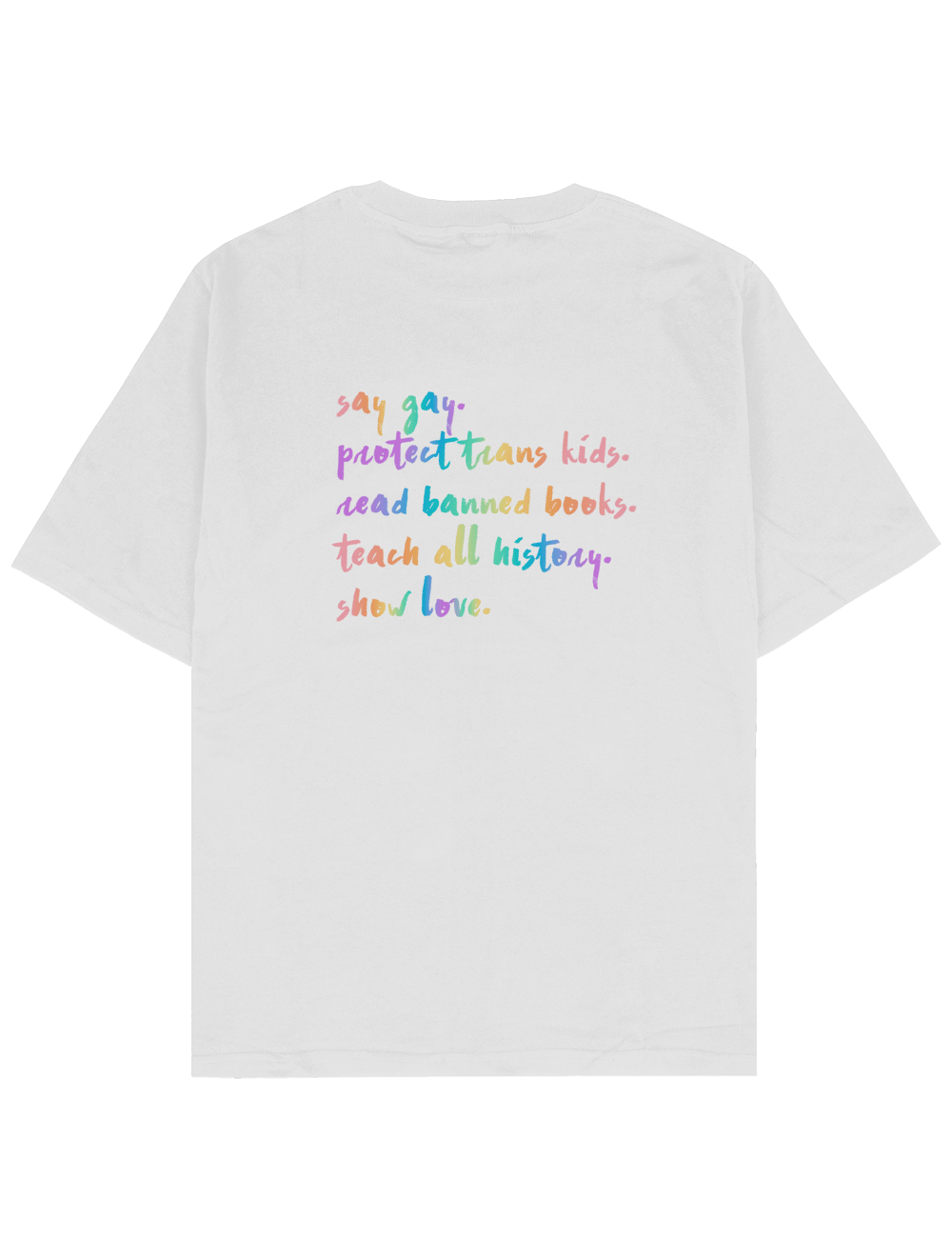 say gay front&back Oversize TShirt byJaffar